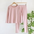 thumbnail image 2 of cfhntfmh Womens Pajama Sets Cotton Comfy Crewneck Long Sleeve Basic Shirts Soft Stretch Long Pants Loungewear Sleepwear, 2 of 7