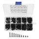 thumbnail image 1 of Kit surtido de 300 tornillos y tuercas hexagonales M3 de cabeza avellanada, color negro, grado 10.9, 1 of 14