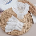 thumbnail image 6 of COMEET Wrist Cuffs, Women Wrist Cuffs Detachable Lace Ruffled Winter Autumn Shirts Sweater Sweatshirt Elegant Embroidery Flower, 6 of 13