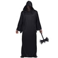 thumbnail image 2 of EraSpooky Men's Grim Reaper Costume Death Hooded Horror Robe Phantom Halloween Costume, 2 of 4