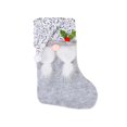 thumbnail image 2 of Fiudx Artículos en oferta con ofertas flash Calcetines navideños con gorro de purpurina, calcetines navideños con dulces, bolsa de regalo sin rostro para ancianos, colgante de decoración navideña, 2 of 4