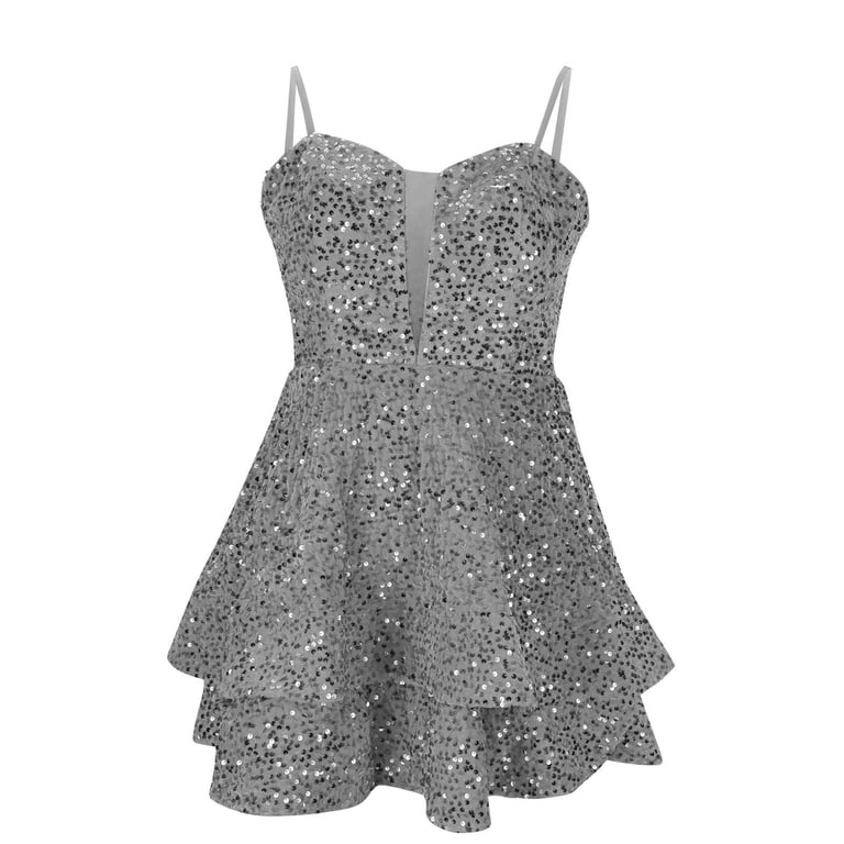 grey sparkly homecoming dress Zapakasa Women Sparkly Grey Green Corset Short Homecoming Dress with  Beading Tight Strapless Cocktail Dress with Sequins main image 1
