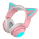 thumbnail image 3 of Oreja de gato Auriculares Bluetooth Auriculares para niña Auriculares Rosa, 3 of 5