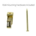thumbnail image 4 of Chrome Vinyl Coated Wall Plate Hangers - 3.5 to 5 Inch Plate Hanger - Set of 4 hangers - Includes Hanging Hook and Nail, 4 of 6