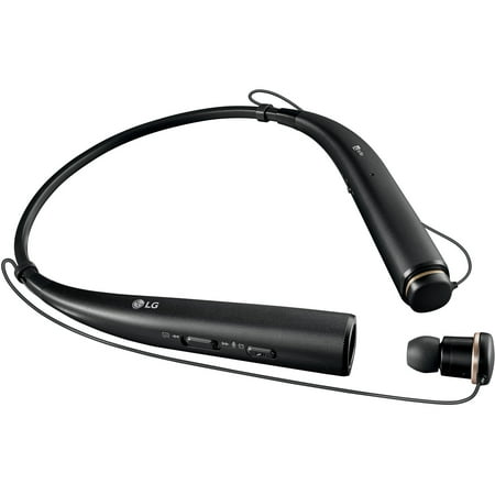 Lg Over Ear Headset LG TONE PRO In-Ear Earbuds Headphones Bluetooth Wireless Stereo Neckband Headset with Built-In Remote and Mic, Black (New Open Box) ()