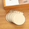 thumbnail image 4 of fastboy 50pcs Wood Round Blank Smooth Wood Circles with Rope Hole Blank Decorations for DIY Crafts Painting Staining Coasters Making Home, 4 of 8