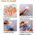 thumbnail image 2 of Suction Cup Plastic Bathroom Toothbrush Holder, 2 of 7