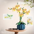 thumbnail image 3 of GZBrick Orchid Bonsai Building Sets Flowers Bouquet with Vase for Adults Girls Compatible with Lego, 3 of 7