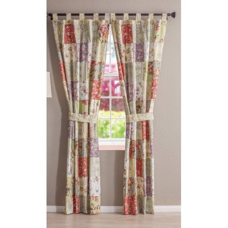 Prairie Style Panels - Greenland Home Blooming Prairie Patchwork Panel Pair
