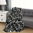 thumbnail image 1 of Mocassi Couverture Réversible Imprimée en Sherpa Toutes Saisons Parfaite pour Se Détendre 50 x 60 Pouces Zebra Sherpa, 1 of 5