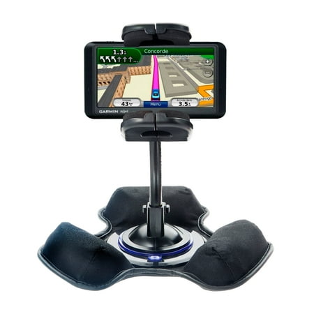 Bean Bag Dashboard Mount - Car / Truck Vehicle Holder Mounting System for Garmin Nuvi 785T Includes Unique Flexible Windshield Suction and Universal Dashboard Mount Options
