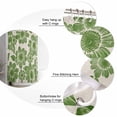 thumbnail image 7 of Shower Curtains Green Flower Bath Curtain Abstract Floral Waterproof Bathroom Shower Curtain Set with Hooks Decoration 72 x 72 Inches, 7 of 7