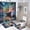 Ship-4, variant on Fantasy Ship Print Shower Curtain Set 4-Set Moonlight Magical Bathroom Decor Set Night Scene Includes Floor Mat ,U-Mat ,Toilet Cover Mat ,Shower Curtain with 12 Hooks,72inx72in