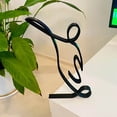 thumbnail image 3 of Modern Abstract Face Metal Lines Figure Movement Art Metal Face Outline Geometric Frame Wire Table Top Minimalism, 3 of 8