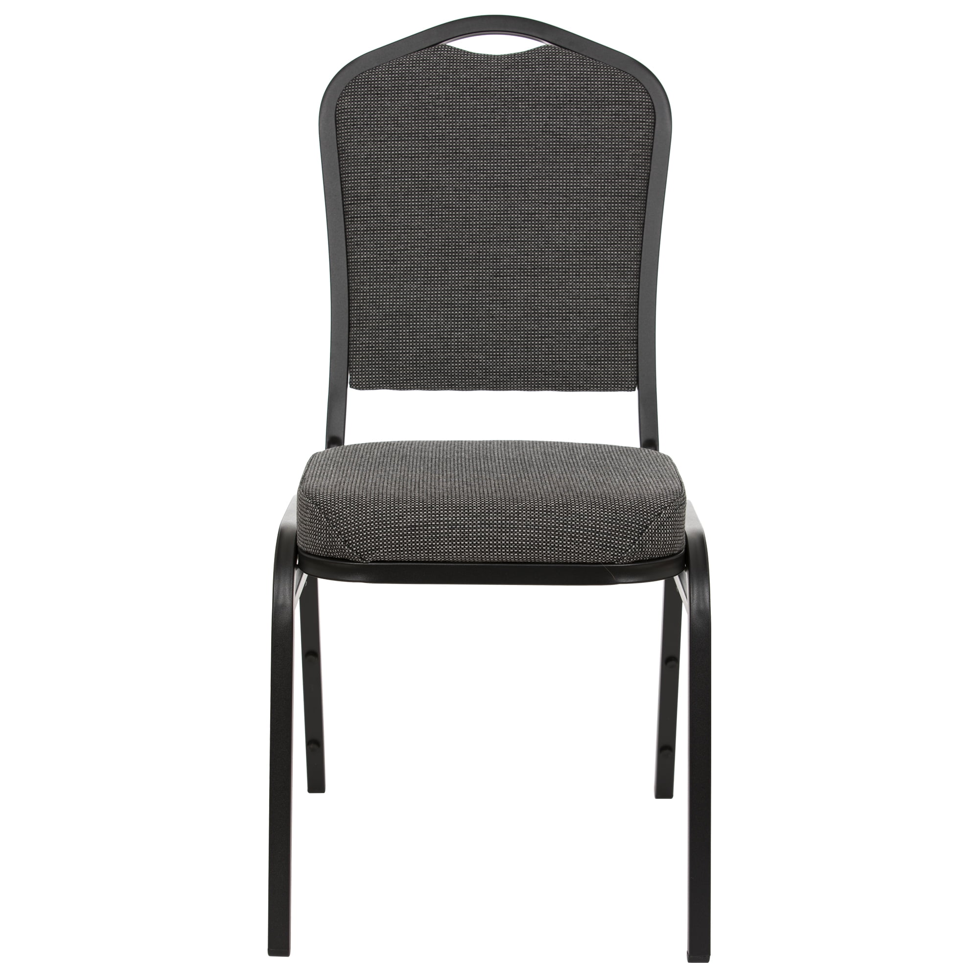 Hampden Furnishings Lila Collection Fabric Banquet Chair, Greystone, Pack of 2