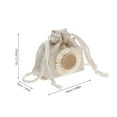thumbnail image 2 of bolso bandolera tejido con dibujos animados, decorativo, moderno y portátil, para mujeres y niñas (blanco)., 2 of 5