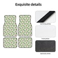 thumbnail image 4 of Naloa Christmas Trees Car Foot Mat Set of 4 Pieces - Universal Floor Liner Neoprene Full Set Floor Mats for Cars Trucks SUV, 4 of 7