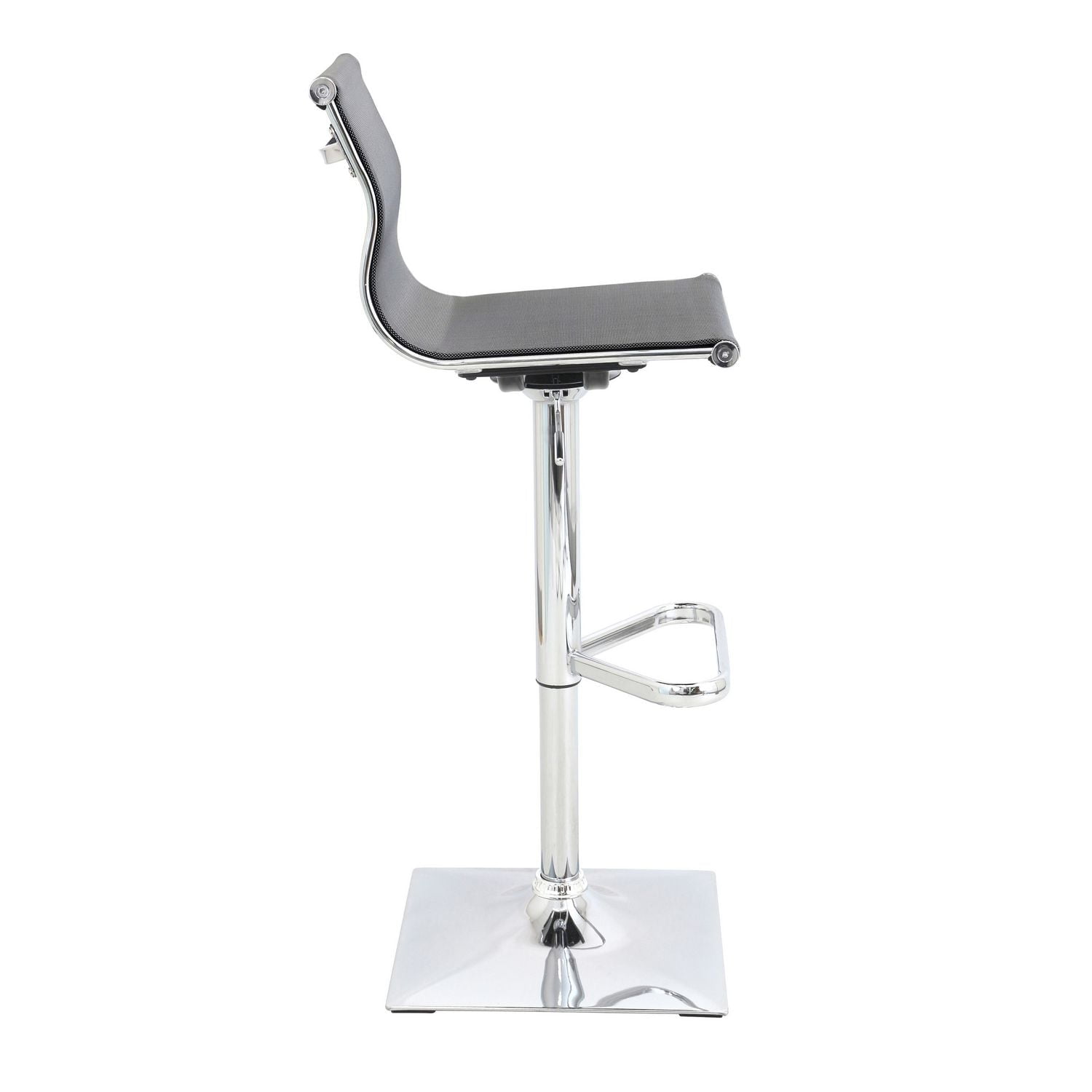 LumiSource Mirage Contemporary Adjustable Barstool