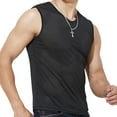 thumbnail image 4 of Mens Workout Muscle Tanks Gym Vest Fitness Jogging Sports Mesh Cool Tank Tops Quick-Dry Tank Tops, 4 of 4