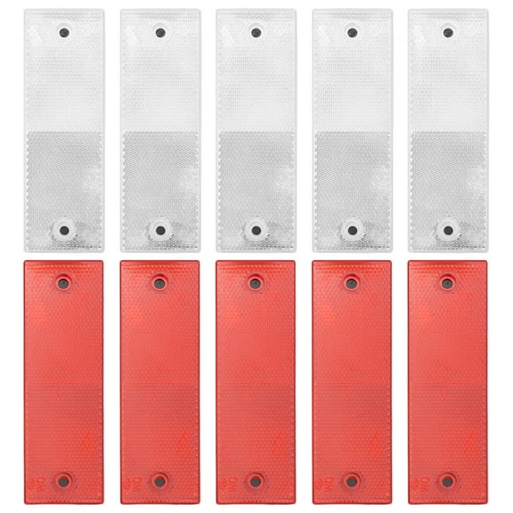 WHAMVOX 10pcs Reflective Stickers Car Doors and Bumpers Outdoor Reflective Tape for Vehicle Safety Adhesive Reflectors for Motorcycles Trailers