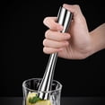thumbnail image 4 of Muddler for Cocktails, Stainless Steel Cocktail Muddler and Mixing Spoon Drink Muddler with Case, Bar Tools for Cocktail, Drink, Mojito, Birthday, Party and Housewarming20cm, 4 of 5
