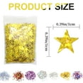 thumbnail image 3 of 2026 Party Decorations Star Shaped Glitter Confetti Bulk Pack, 1cm Sparkling Plastic Sequin Scatters , European Wedding Toss, Table Centerpiece and Photo Booth Backdrop Friends Party Decorations, 3 of 9