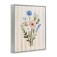 thumbnail image 2 of Stupell Industries Cottage Cream Stripe Florals Gray Framed Giclee Art, 24 x 30, by The Prints Vibe, 2 of 8