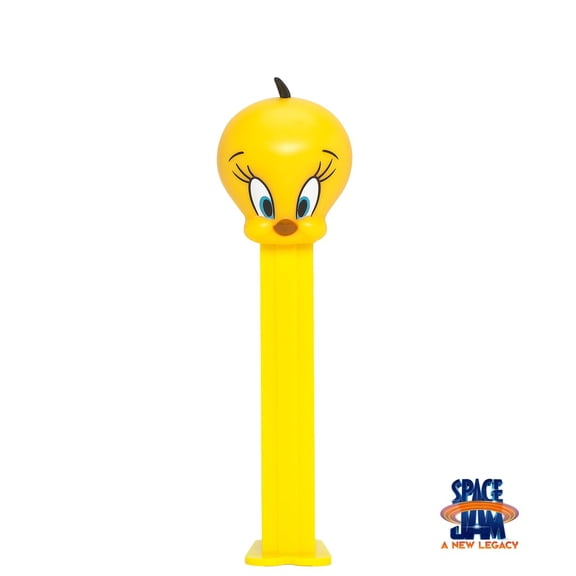 PEZ Space Jam Collectable Candy Dispenser Blister Pack, 0.87 Ounce - Tweety Bird
