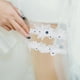 thumbnail image 5 of 2 piezas de liga de novia para boda, accesorios para disfraz, elástica, elegante, bordada sintética Azul S, 5 of 9