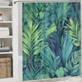 thumbnail image 6 of Orinice Green Tropical Palm Tree Shower Curtain for Bathroom Shower Curtain Set with Hooks Bathroom Accessories Polyester Fabric  69x72, 6 of 7