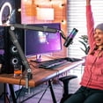 thumbnail image 2 of Mic Arm - Microphone Boom Arm Stand for HyperX QuadCast Mic, 2 of 4