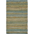 thumbnail image 1 of LR Resources NATUR03349BGN2030 Tri Colored Woven Area Rug, Blue & Green, 1 of 1