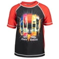 thumbnail image 3 of Power Rangers Little Boys Rash Guard and Swim Trunks Outfit Set Toddler to Big Kid, 3 of 5