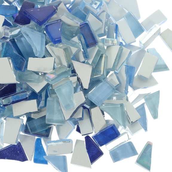 Raindrops Blue Mosaic Tiles for DIY Craft and Decoration Creative Irregular Shape Mosaic 1 Bag