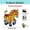 F, variant on 20cm Acrylic Cow Suncatcher Pendant, Multi-Color Light Catcher with Chain, Playful Stained Glass Style Ornament for Window, Garden, and Indoor Outdoor Patio Decoration