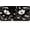 Black White Wildflower, variant on Christmas Ornament License Plate, Decorative Front Plate, Car Decor, 6 x 12 in