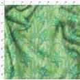 thumbnail image 4 of Soimoi Japan Crepe Satin Green Fabric By the Yard - 54 Inch Wide - Palm Leaves Pattern Fabric - Botanical and Elegant Designs for Various Uses Printed Fabric, 4 of 6