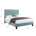 thumbnail image 6 of Artum Hill Piper Light Blue Cal King Upholstered Bed with a Tufted and Padded Headboard, 6 of 6