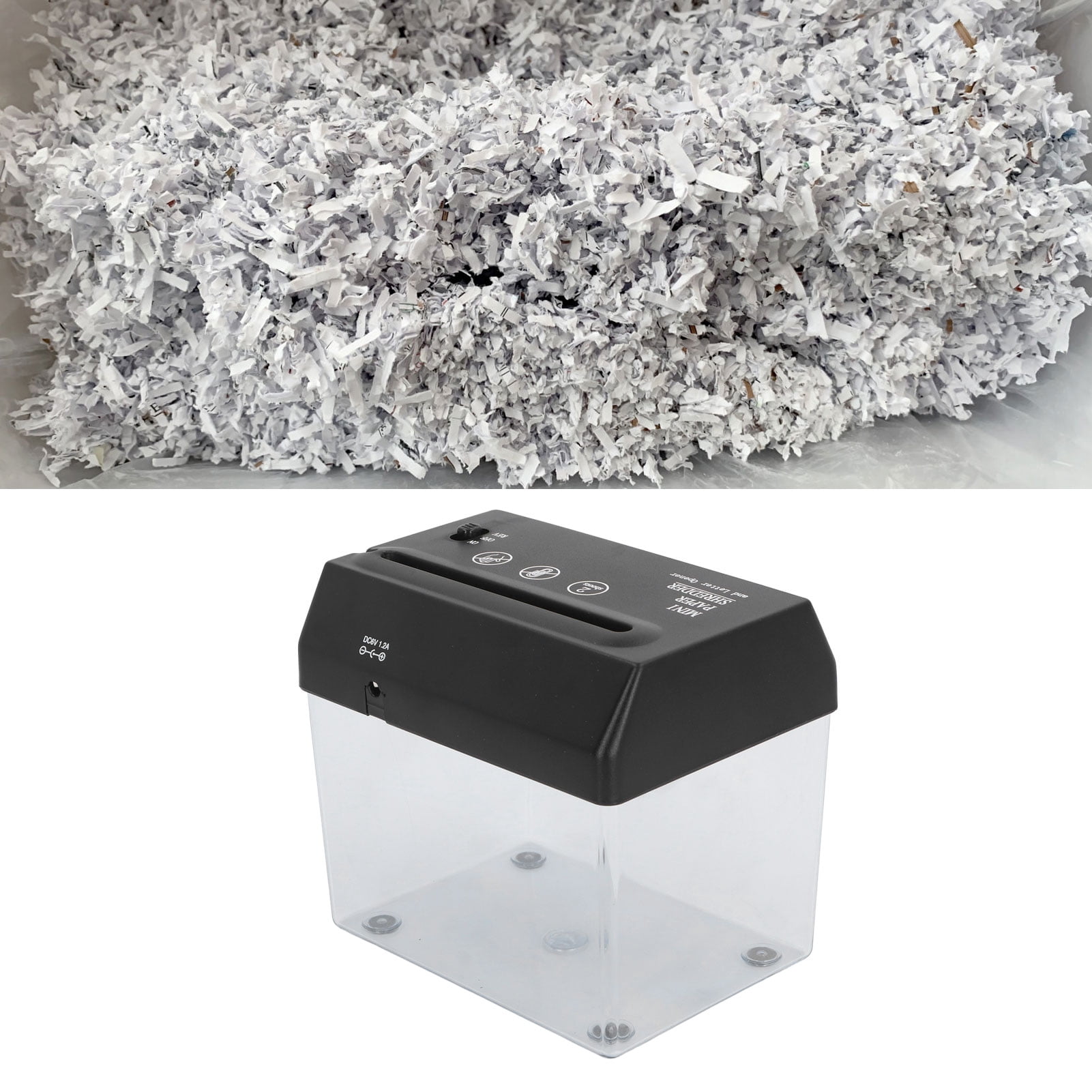 Portable Paper Shredder, Mini Paper Shredder Small  for Desktop
