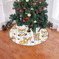 thumbnail image 2 of FMSHPON Cute Dog Corgi Xmas Christmas Tree Skirt Stand Mat for Holiday Party Decoration Indoor Outdoor 36 inches, 2 of 3