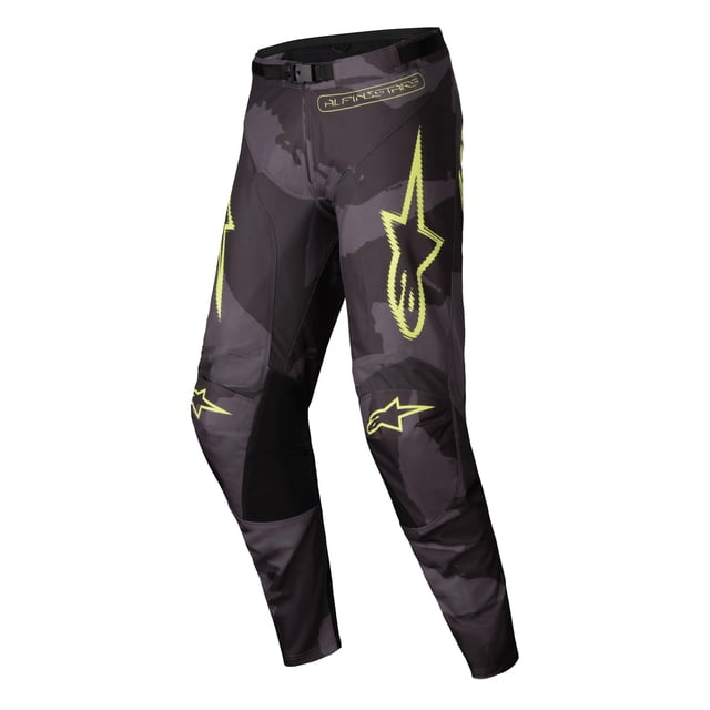 Pantalones Alpinestars Racer Hollow Camo Oscuro/Amarillo Fluo Talla 32