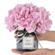 thumbnail image 4 of Flor de hortensia artificial en jarrón de cristal MOOMASS Purple Pink, 4 of 6