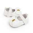 thumbnail image 3 of Yoyauz Baby Girl Mary Jane Shoes Anti Slip Rubber Sole Ballet Slippers Princess Dress Wedding Shoes Newborn Kids Shoes Toddler Shoes（0-12 Month）, 3 of 10