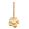 thumbnail image 1 of Yarn Holder Solid Wood Bobbin Cupcake Spindle Storage Winder Stand Fiber Crocheting Tool Kit, 1 of 5