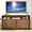 walnut-51in, variant on Fluted TV Stand for 55-65" TV, Small Mid Century Modern Media Console, Walnut Entertainment Center with Sliding Doors