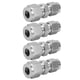 thumbnail image 5 of Unión reductora de acero inoxidable, adaptador de tubo de compresión de 4 piezas Adaptador de virola doble Adaptador de tubo de compresión Parte superior de la línea NikouMX herramienta, 5 of 8