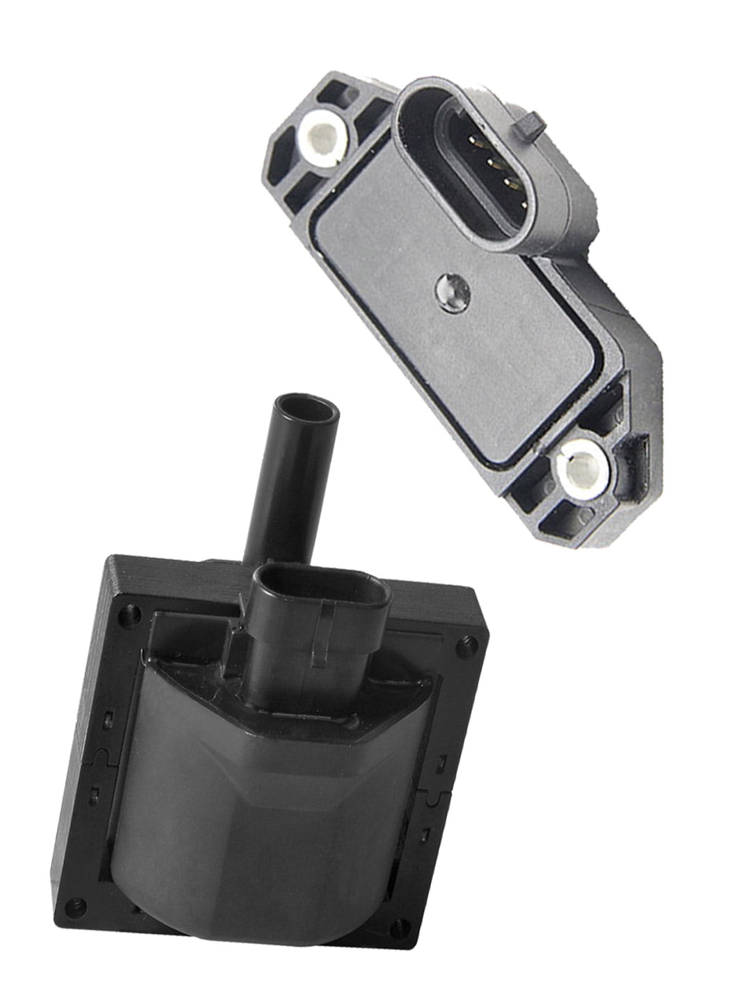 Set of Ignition Coil and Ignition Module Compatible with