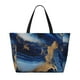 thumbnail image 2 of Fotbe Navy Blue Marble Bolsa de Viaje para Playa - Resistente al Agua, Bolsa Tote de Gran Capacidad y Ligera con 7 Bolsillos para Mujeres y Hombres, 2 of 7