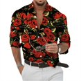 thumbnail image 1 of Camisa de moda para hombre, corte entallado, botones, manga larga, informal, para reuniones al aire libre, fiesta, estampado HD, lujo, suave, cómoda, , nueva, S-, 1 of 6