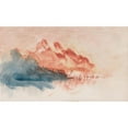 thumbnail image 2 of Joseph Mallord William Turner 18x12 Gold Ornate Wood Frame and Double Matted Museum Art Print Titled - The Channel Sketchbook 45 (ca. 1845), 2 of 4